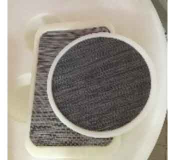 PLATEAU SERVICE LUMINEUX (rond 46 x 11cm, rectangulaire 56 x 35 x 5cm)