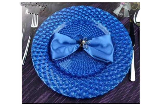Assiette Majesté Bleu Cobalt