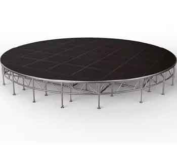 Podium rond en aluminium (m²)