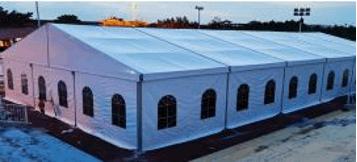 Tente à ossature en A 15 x 20m (300 places)