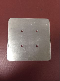 Support en aluminium 500x500mm