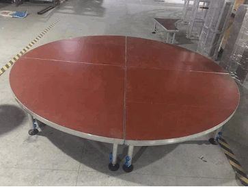 Diamètre de la scène circulaire en aluminium