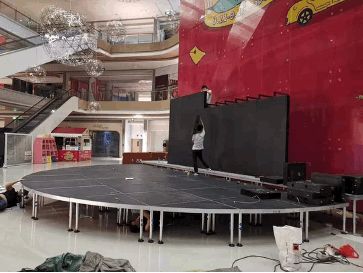 Diamètre de la scène en demi-cercle aluminium