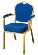 Chaise Matériau: cadre   métal doré + velours